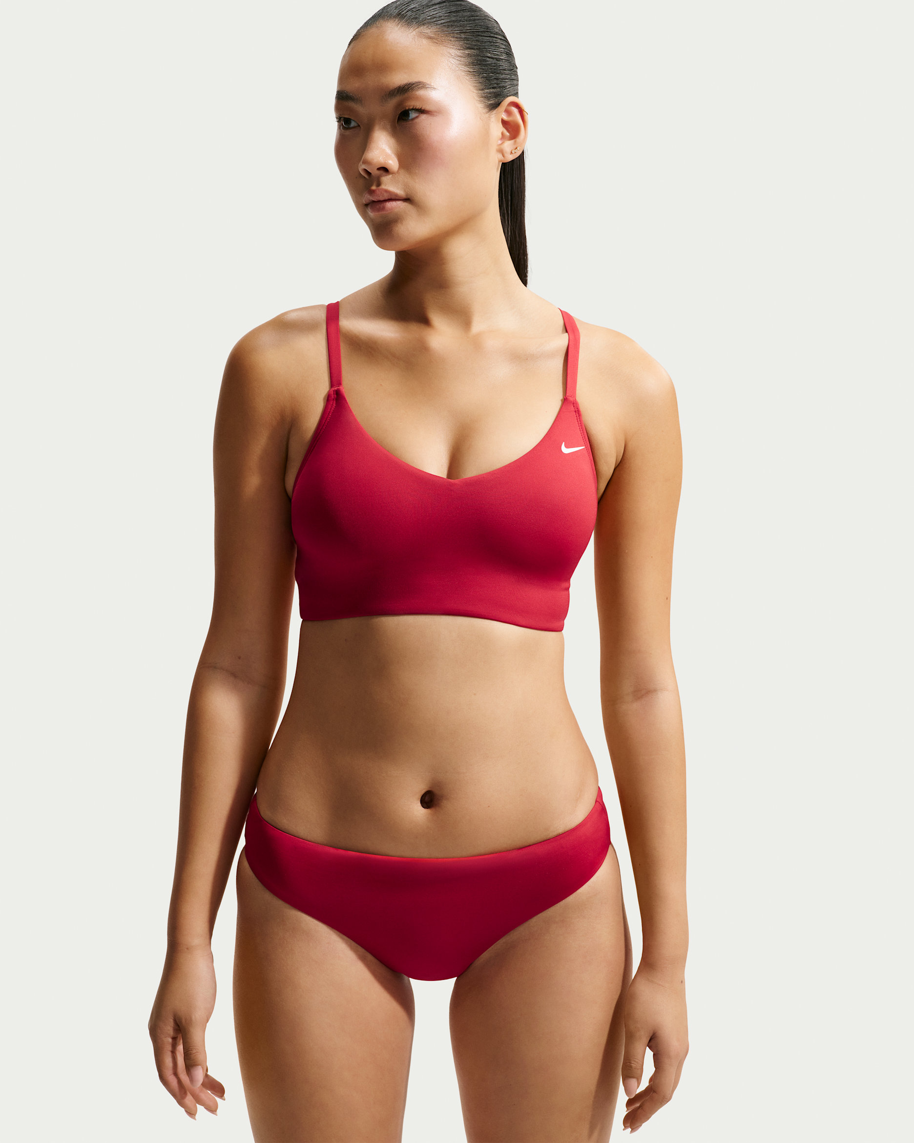Nike Swim Effortless Essential Women's V-Neck Midkini. Nike.com